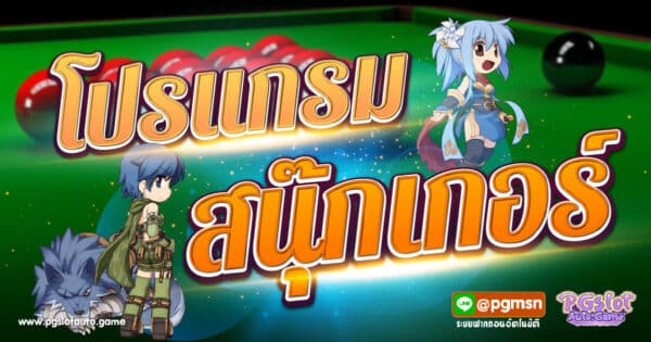 โปรแกรมสนุ๊กเกอร์
